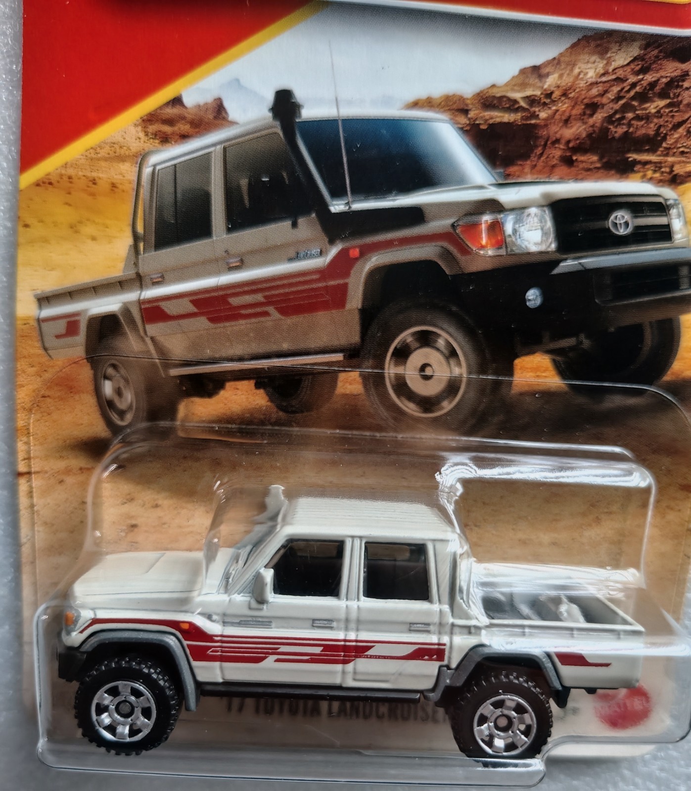 2017 Toyota Landcruiser Cream/Brown #40/125 Matchbox ’26 diecast licensed card