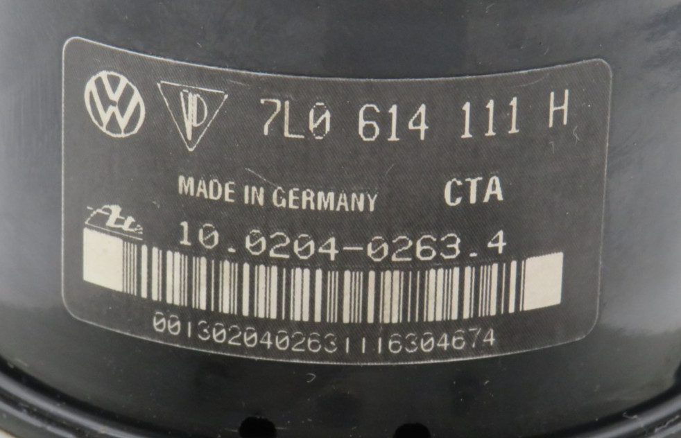 VW TOUAREG ABS MODULE 7L0614111H 10020402634 7L0907379G 10092503313 WARRANTY
