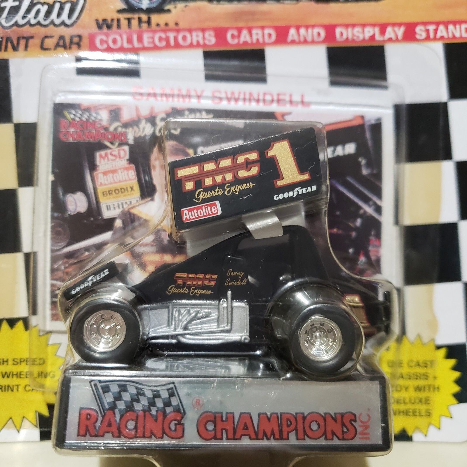 Racing Champions 1993 #1 SAMMY SWINDELL TMC Guerte World of Outlaws Sprint Racer