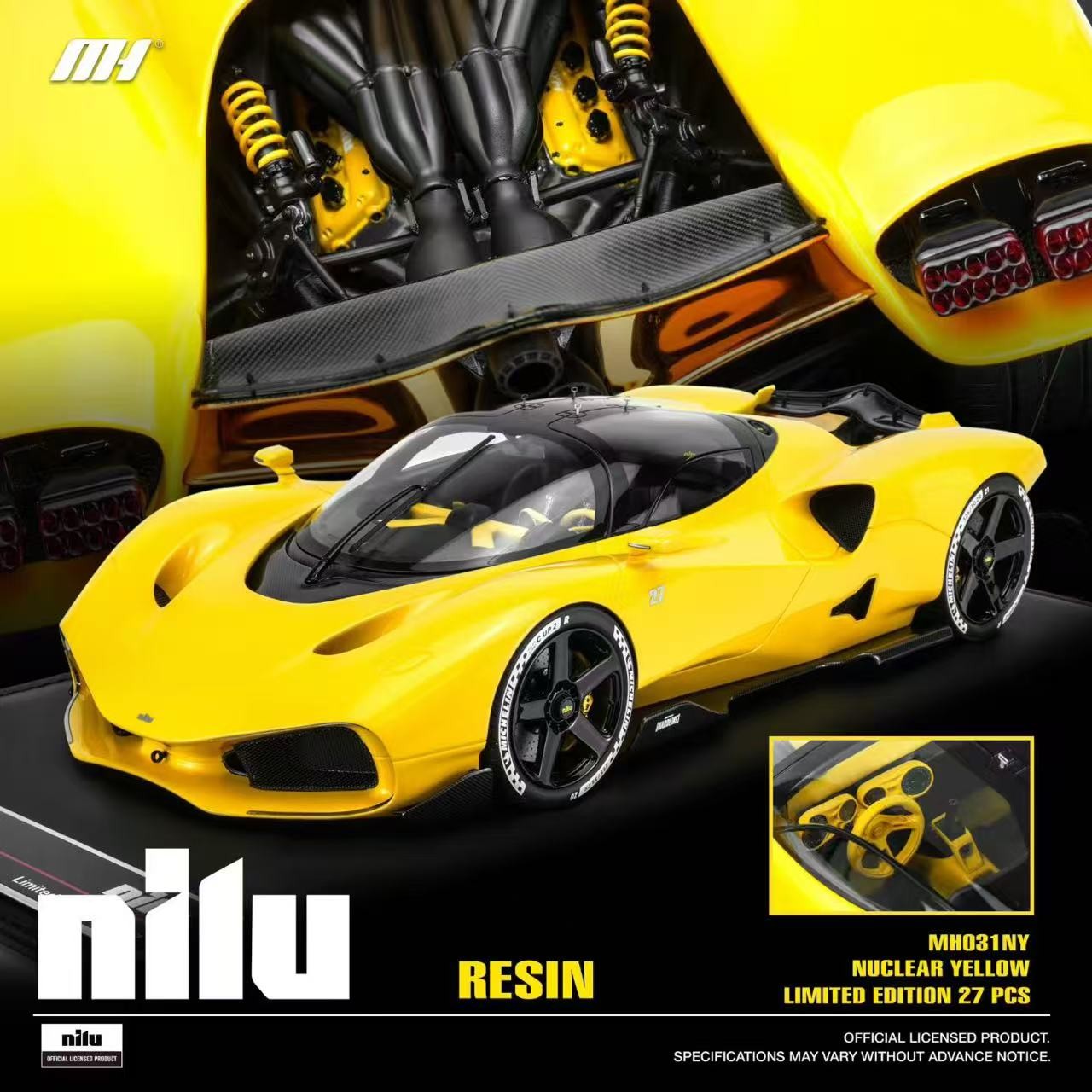 Motorhelix 1:18 Nilu 27 Hypercar Limited Edition Resin Car Model