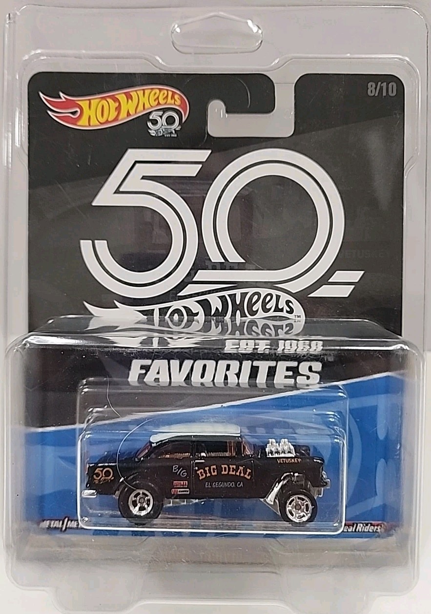Hot Wheels 2018 Hot Wheels 50 ’55 Chevy Bel Air Gasser W/protector