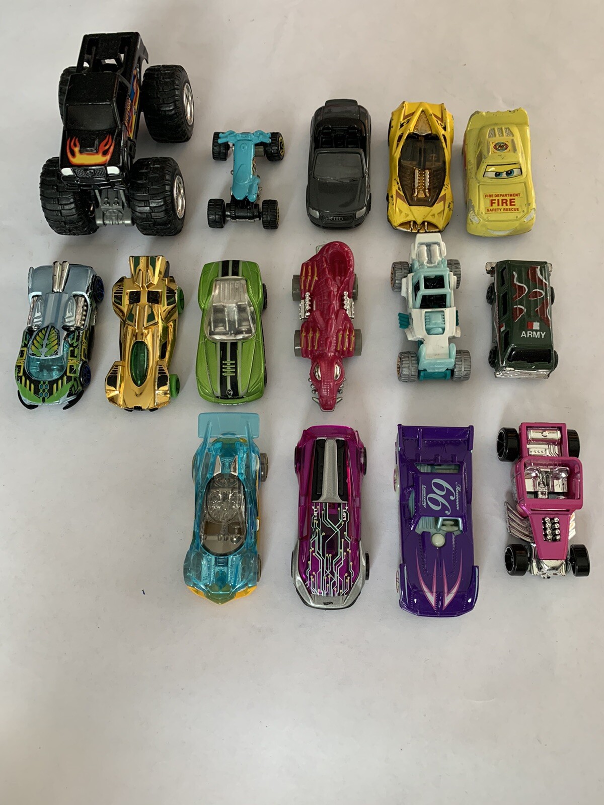 Hot Wheels and Other Unknown Cars Lot of 15 from Early & Later 2000’s Up To 2016