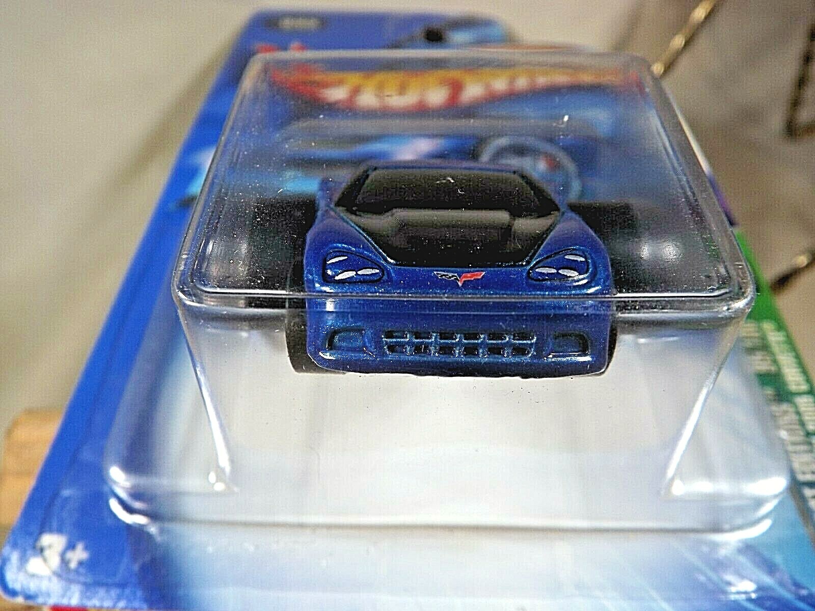 2004 Hot Wheels #95 First Editions FATBAX 2005 CORVETTE Blue w/o Red Taillights