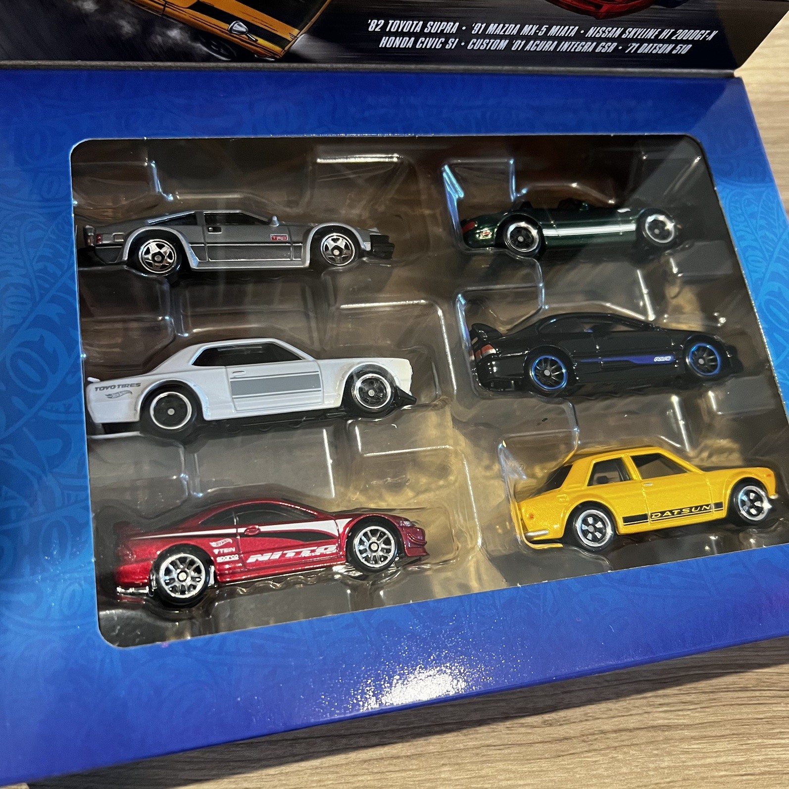 Hot Wheels Silver Series JDM 6-Pack – Factory Sealed – JBY77 Honda Toyota