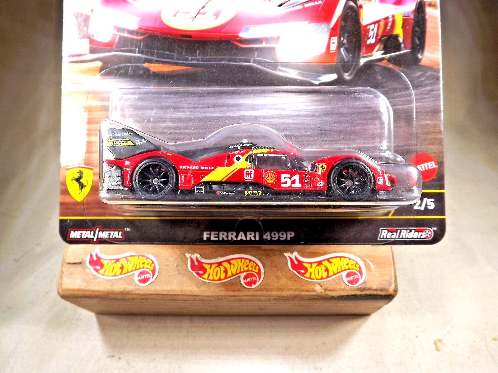 2025 Hot Wheels Car Culture Circuit Legends 2/5 FERRARI 499P Red w/Real Riders