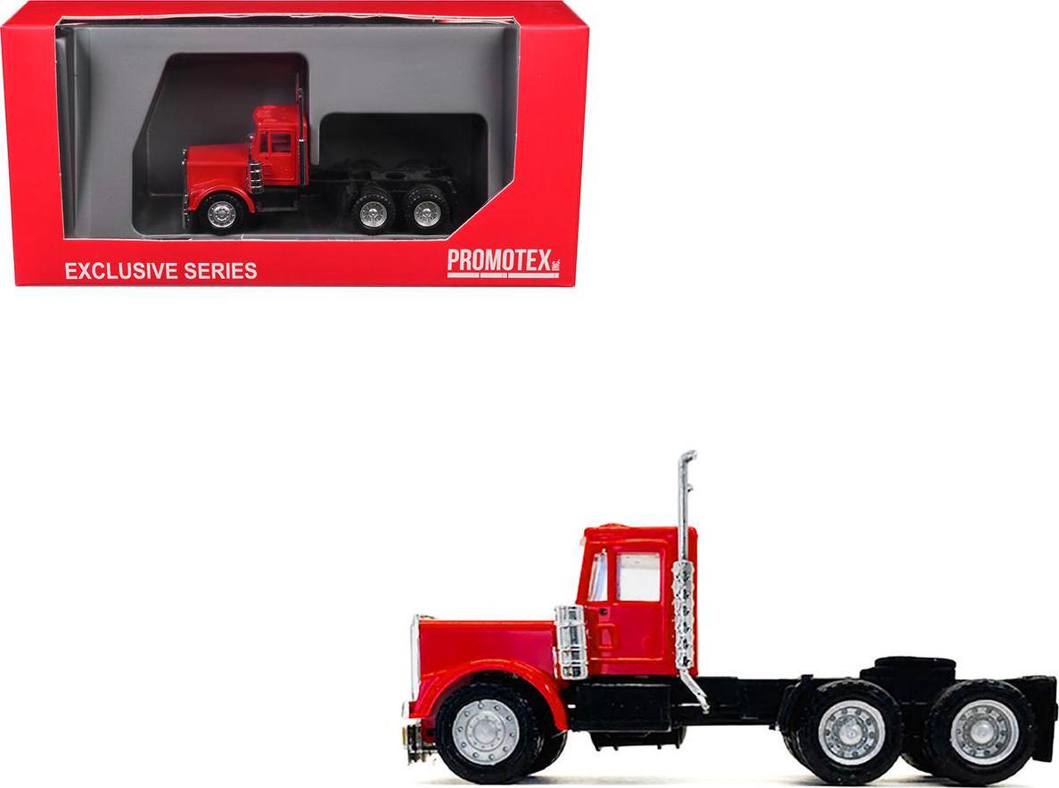 Kenworth W900 Short Day Cab New Version Red 1/87 HO Plastic Model by Promotex