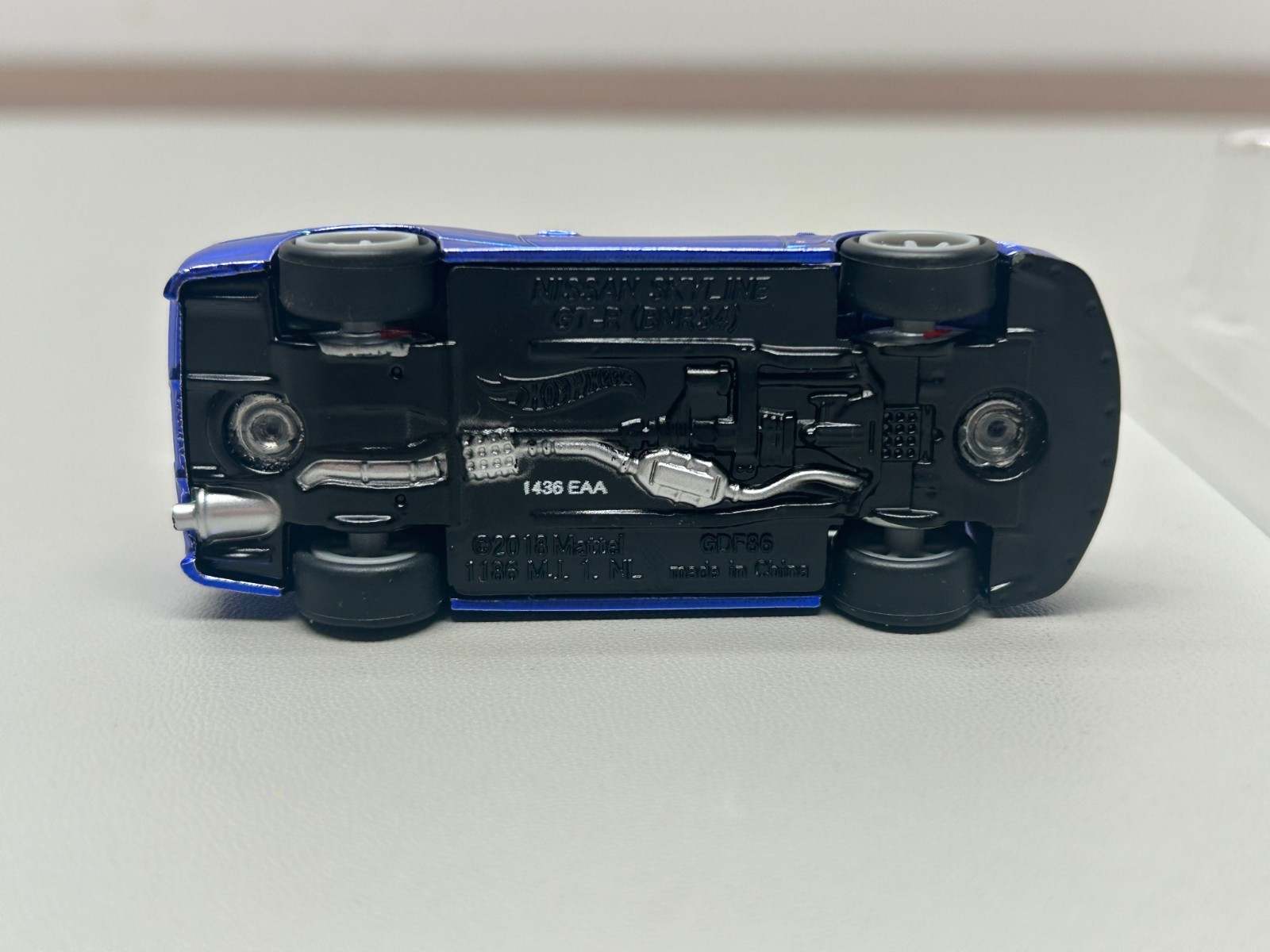 Hot Wheels 1/64 Nissan Skyline Blue GT-R R34 RLC Alloy Car Model