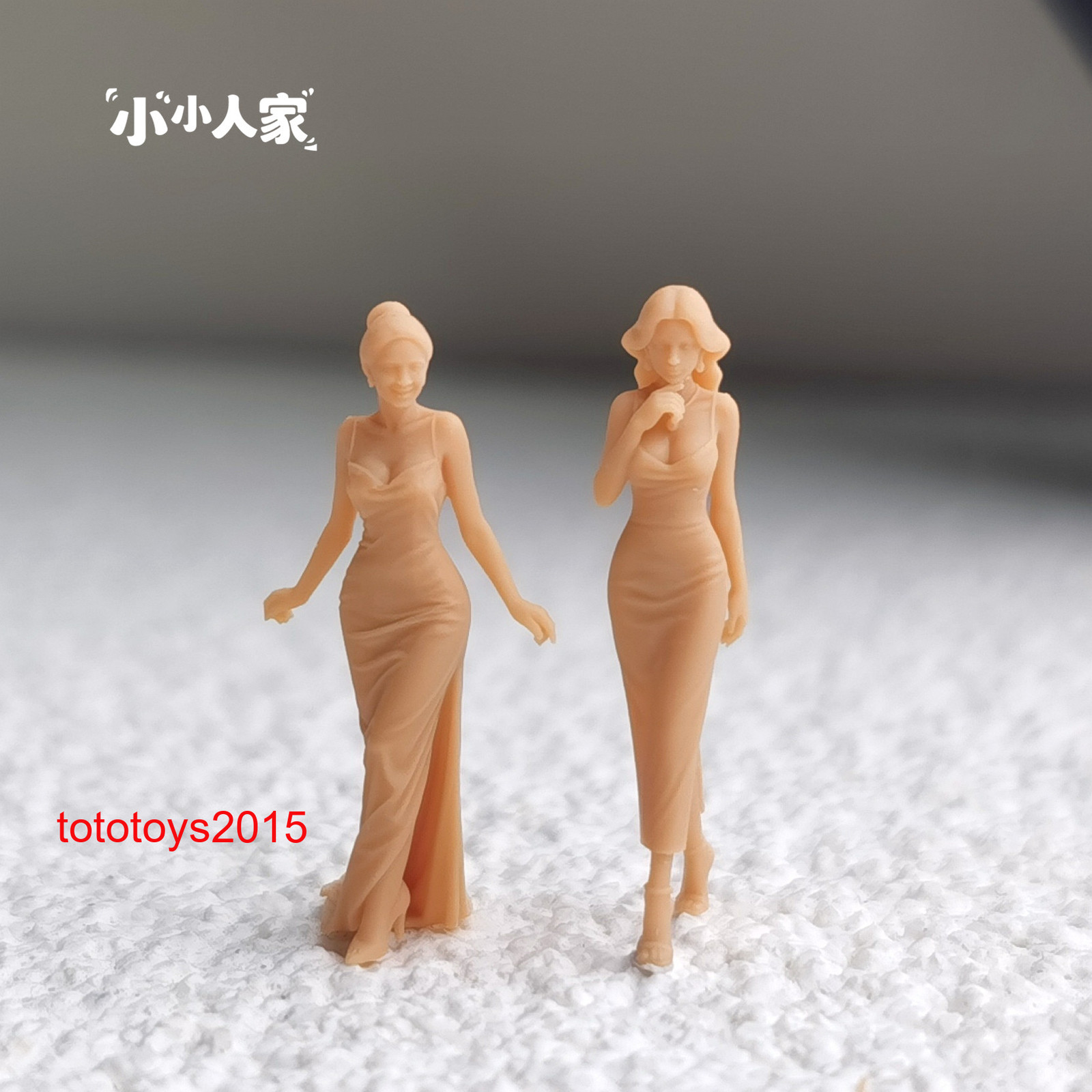 1/64 1/43 1/87 1/72 evening dress woman Scene Miniatures Figures Doll Model Toy
