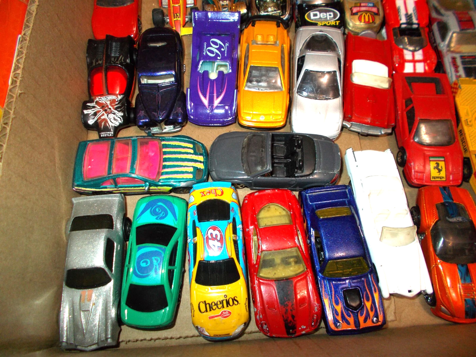75 + LOT of 1:64 DIE-CAST & PLASTIC *HOT-WHEELS* and ETC. WHAT YOU SEE YOU GET