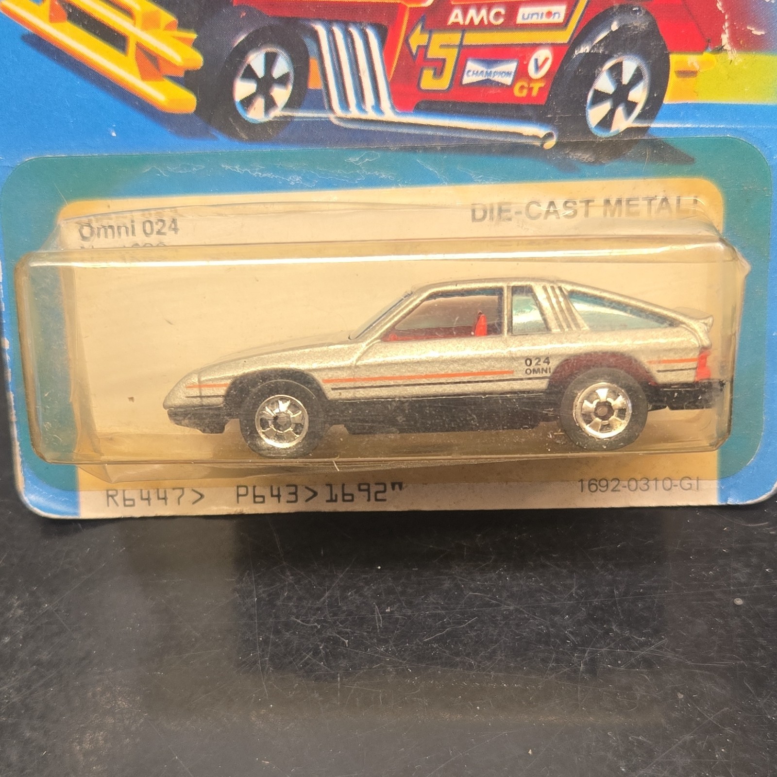 Hot Wheels Omni 024 Silver Black Red Diecast Car 1:64 1981 Unopened Box