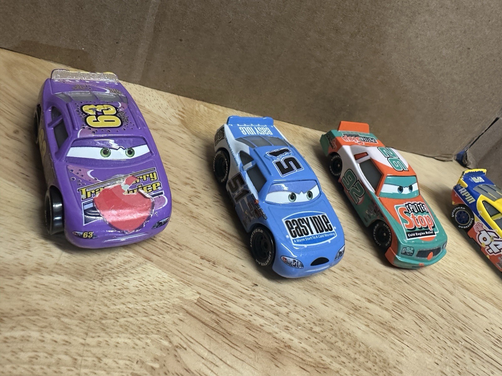 Disney Pixar Cars Diecast Lot of 8 Piston Cup Racers Mater RPM Shifty Drug 1:55
