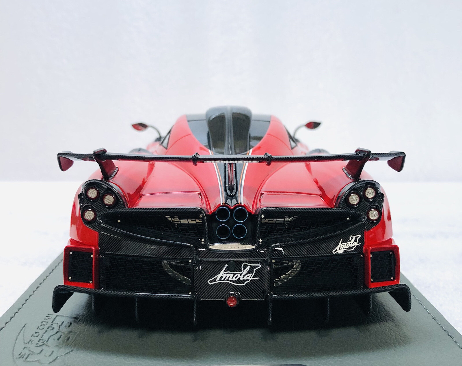 1/18 BBR Pagani Imola Azalea Red Metallic Limited 140 pcs with display case