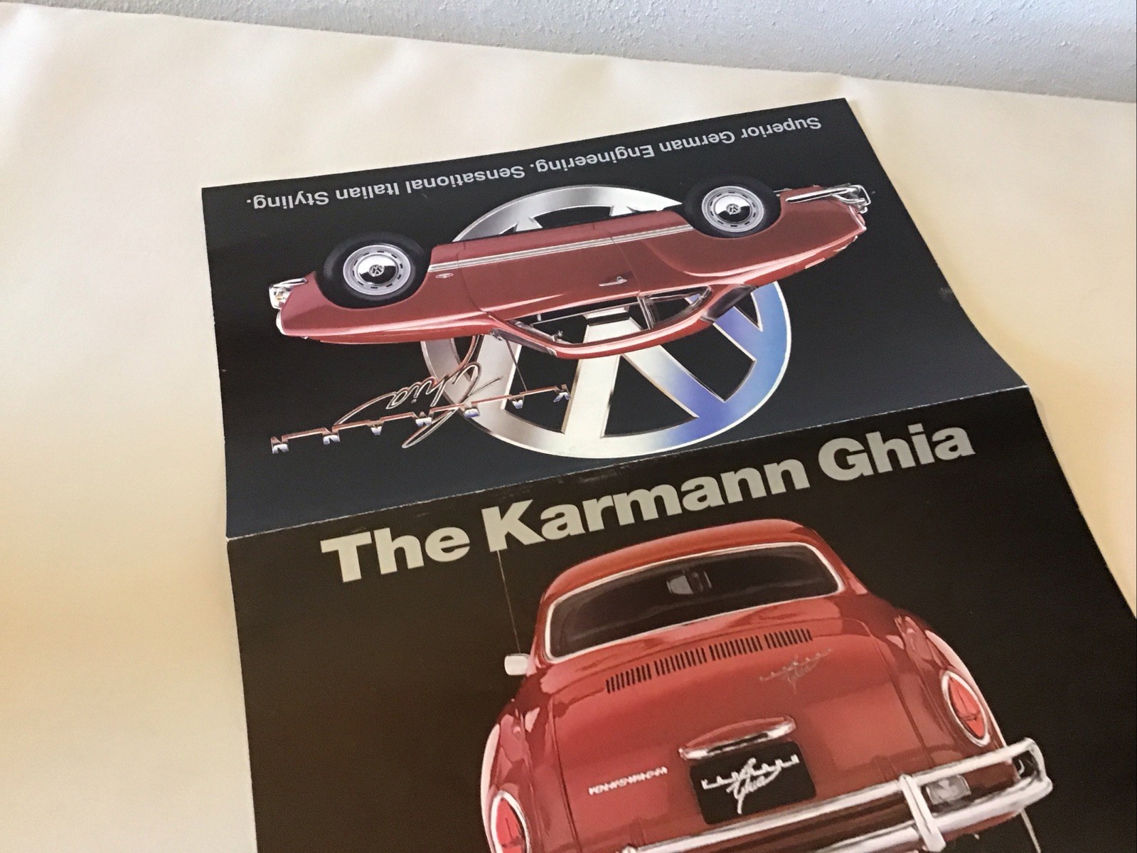 Franklin Mint Volkswagen The Karmann Ghia Rare Brochure Paperwork Only 1:24