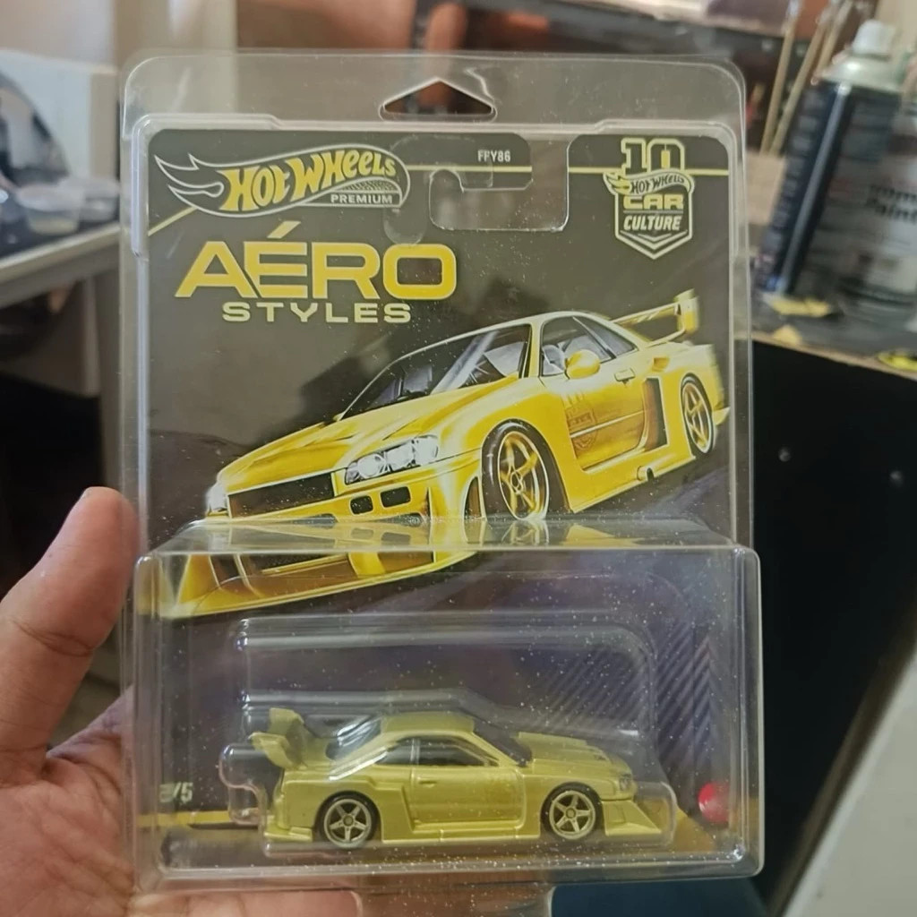 Hot Wheels Aero Styles Gold LBWK LB-ER34 Super Silhouette CUSTOM CHASE