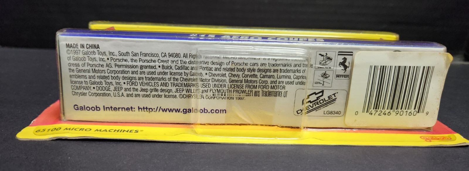 1997 Galoob Micro Machines #15 AERO COUPES Unopened Original Package READ