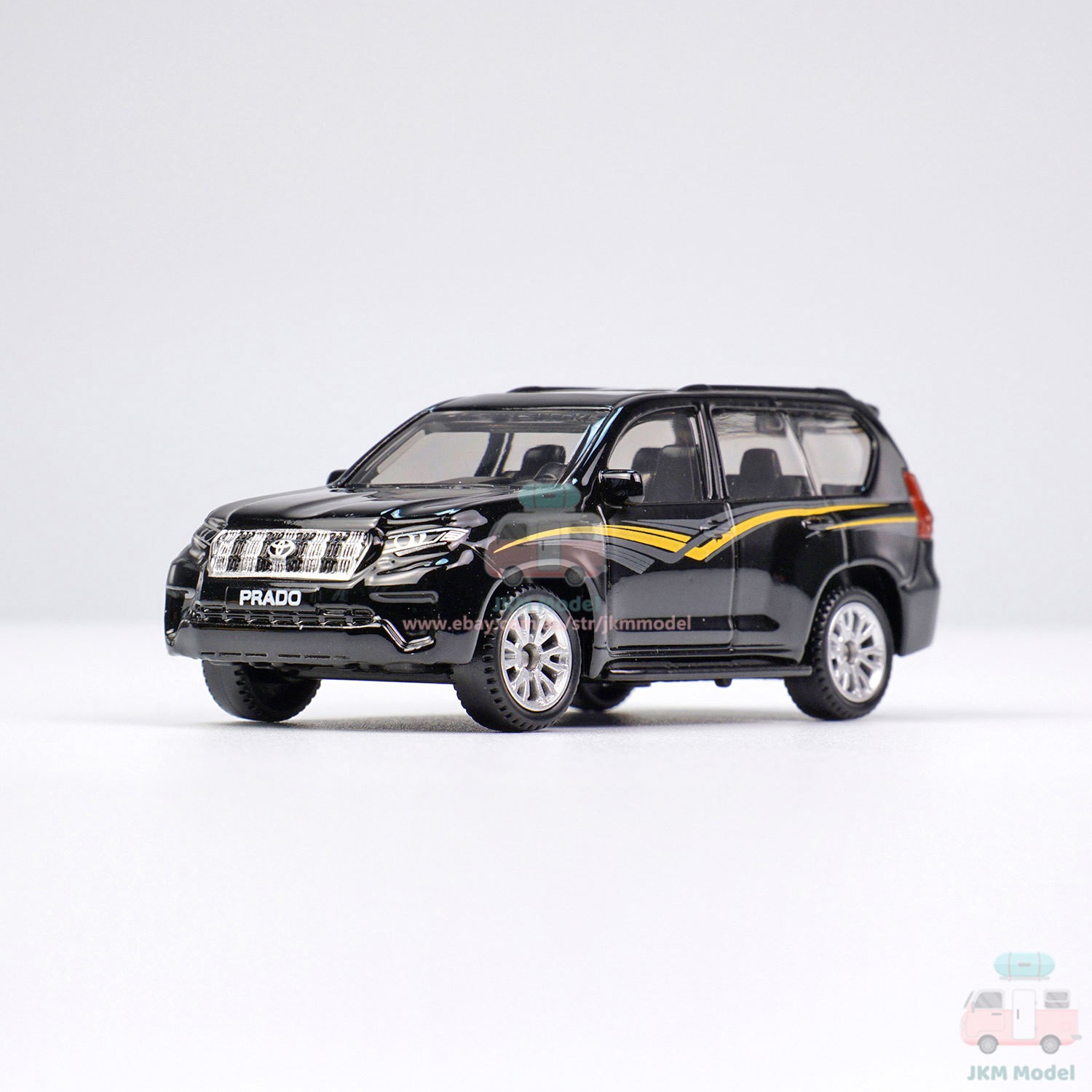 1:64 Toyota Land Cruiser Prado Model Car Diecast Vehicle Collection Gift Black