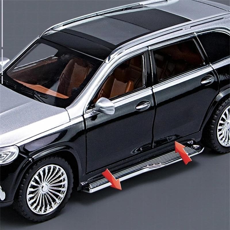 1:24 MERCEDES GLS600 Maybach Alloy Diecast Luxury Car Model Sound/Light Toy Gift
