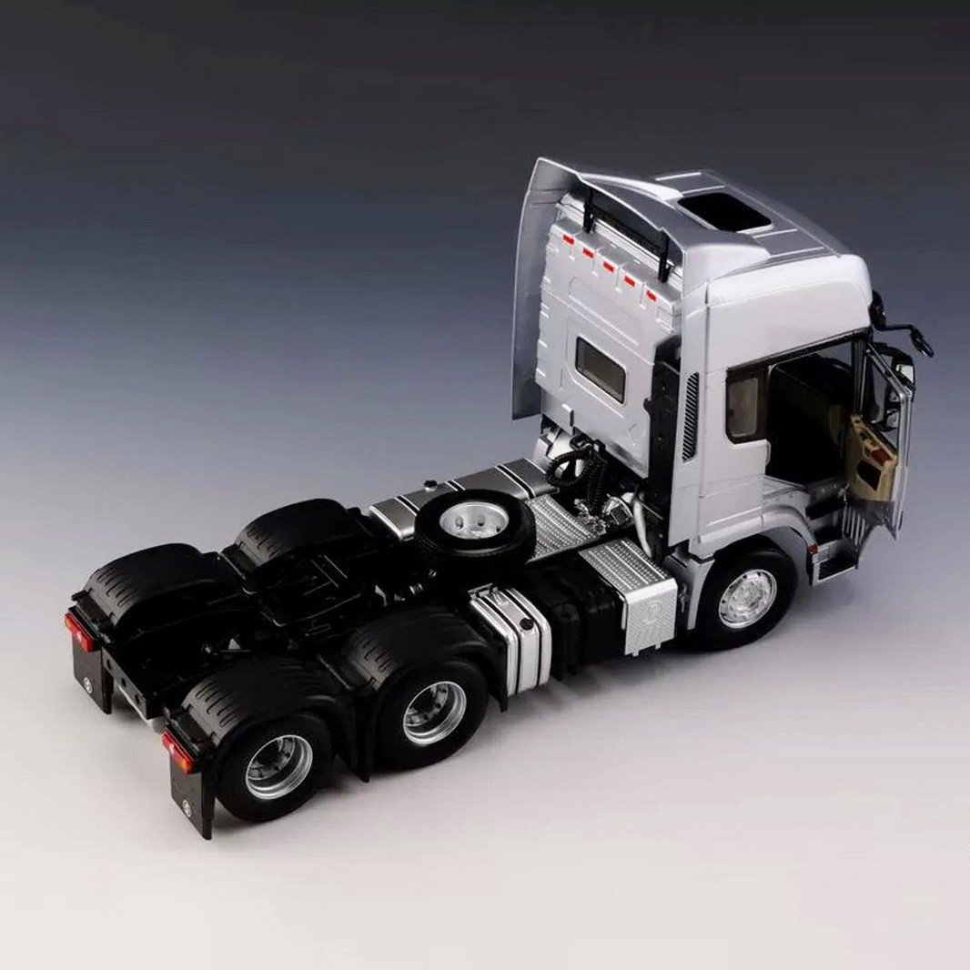 1/24 Scale SHACMAN X5000 Truck Silver Diecast Car Model Toy Collection Gift