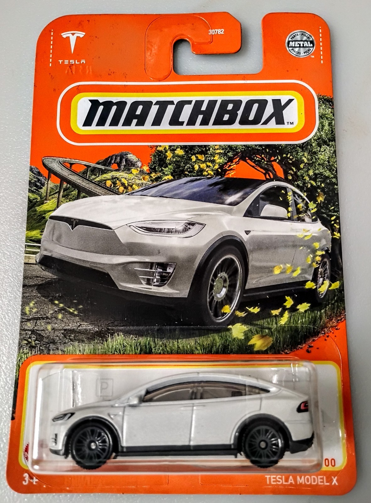 2022 Matchbox White Tesla Model X #59/100