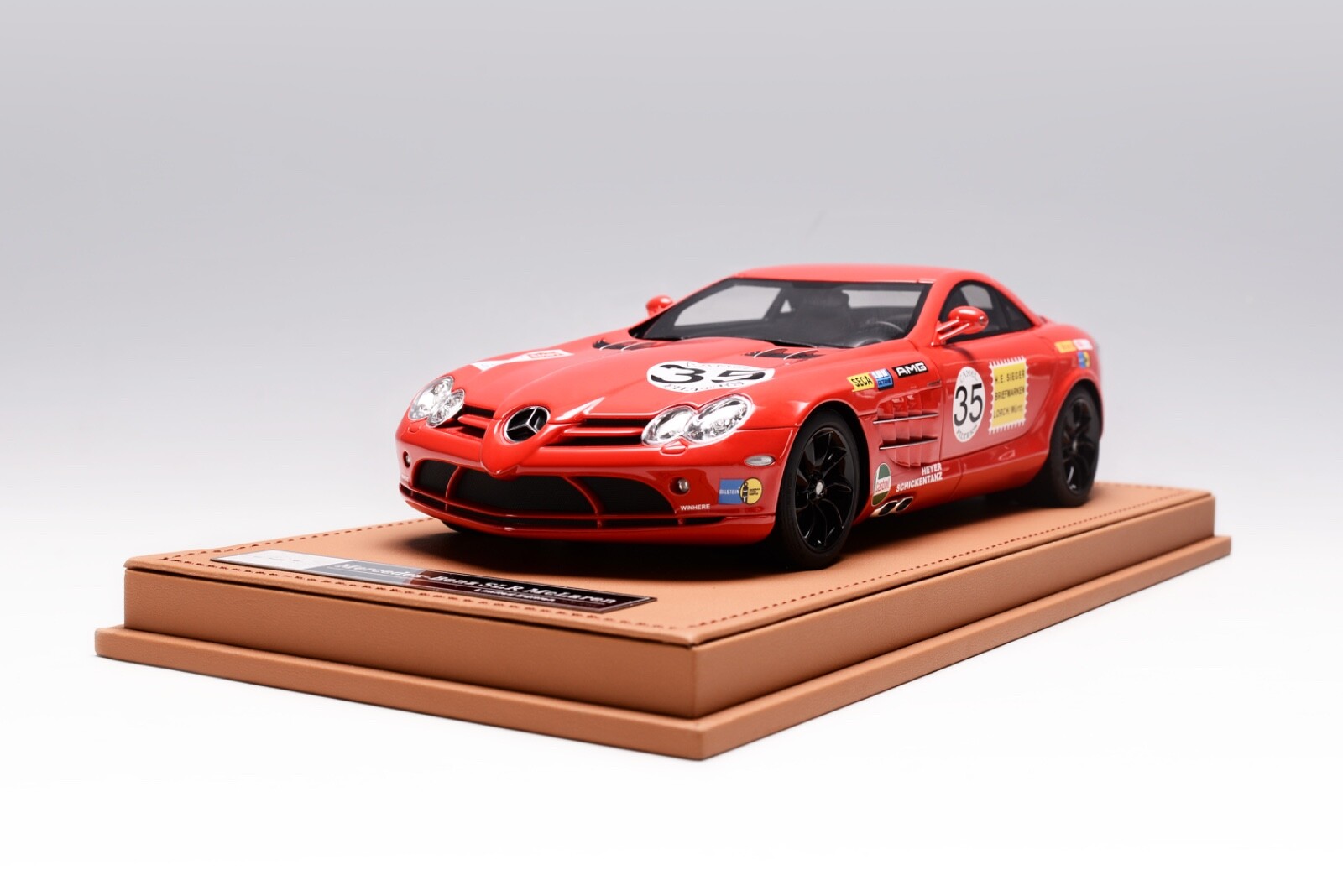 1/18 Ivy Models Mercedes Benz McLaren SLR in Mercedes RED AMG Leather Base