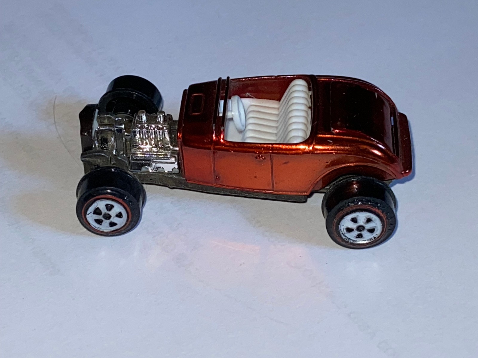 Vintage 1969 JOHNNY LIGHTNING Redline Custom 32 Ford Hot Rod; Copper; VGC