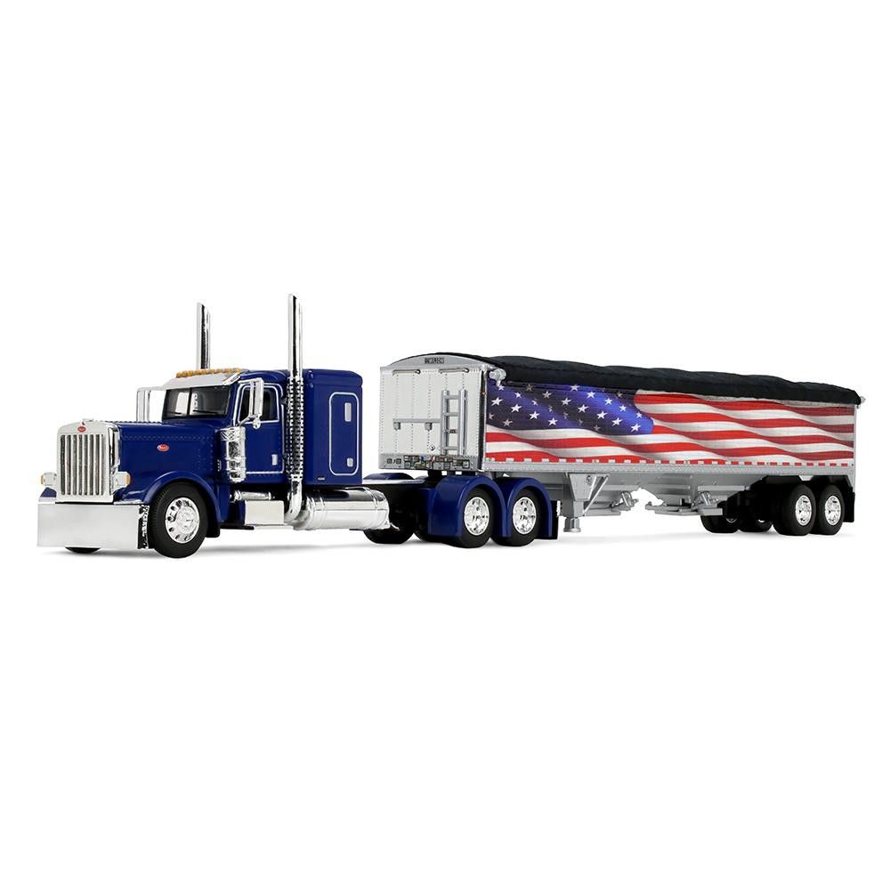 1/64 Peterbilt 389 with 43ft Wilson Pacesetter High Side Grain Trailer, 69-2366