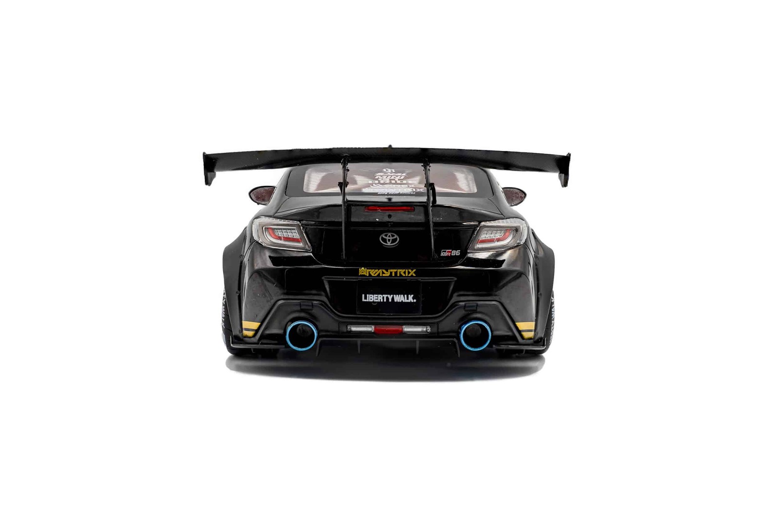 Solido 1:18 Toyota GR86 Liberty Walk Body Kit 2024 Black & Gold (S1813603) Di…