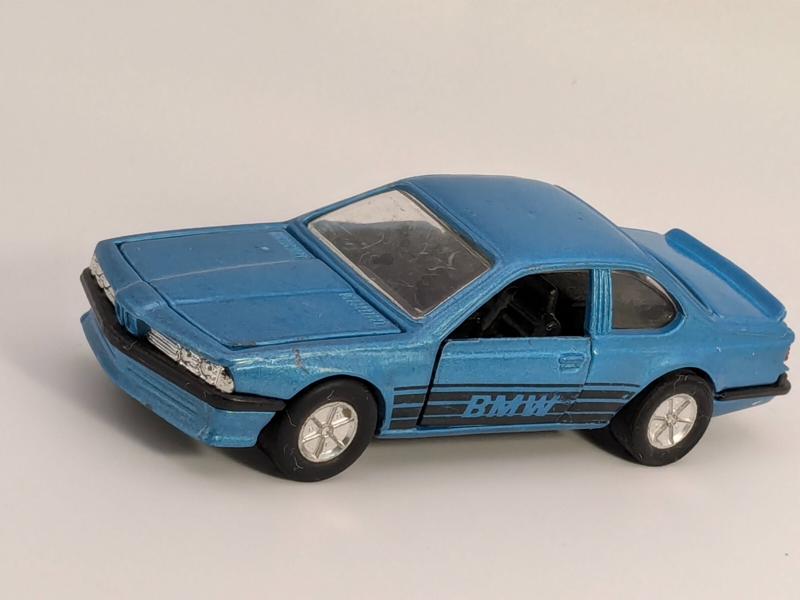 Vintage Pull Back Blue BMW 635 CSi SS-907 Sunnyside Racers 1/41 Diecast Car