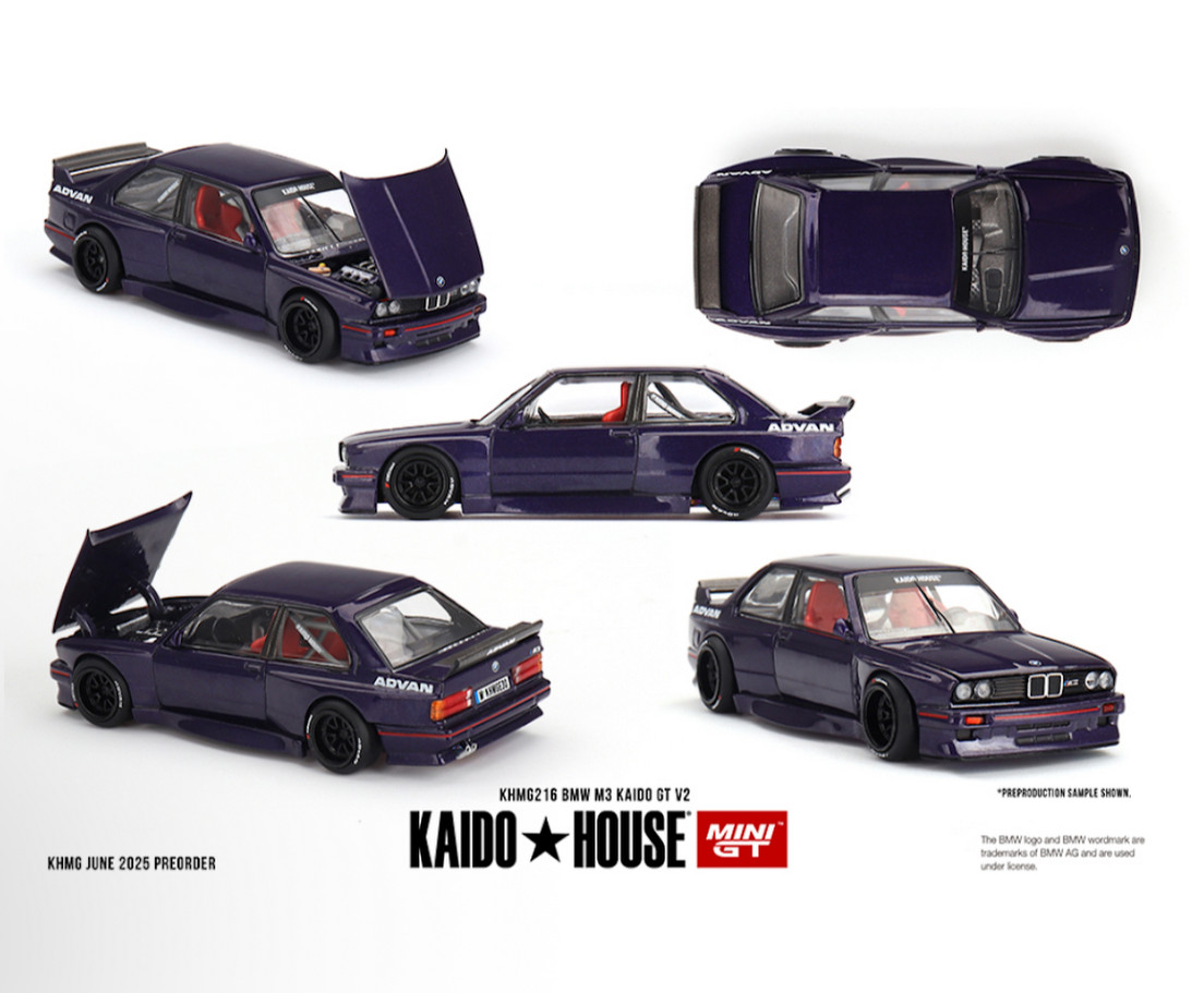 Mini GT x Kaido House 1:64 BMW M3 Kaido GT V2 Purple #216 KHMG216