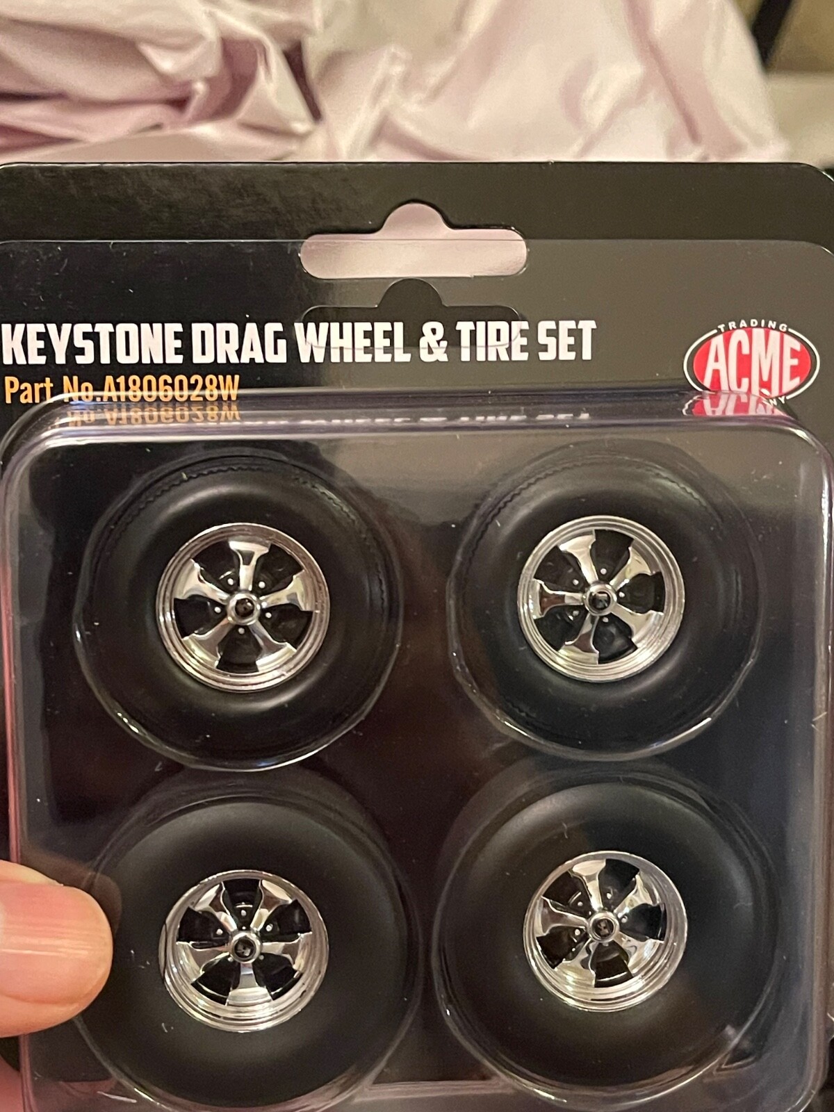 1/18 ACME MOPAR Keystone Drag Wheel And Tire Set Brand New A1806028W