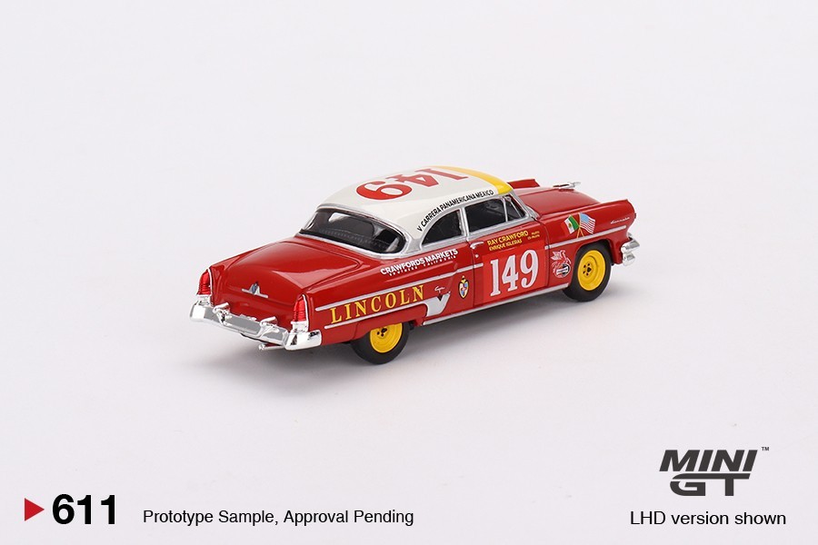 Mini GT 1/64 Lincoln Capri 1954 Carrera Panamericana Class Winner Car Model #611