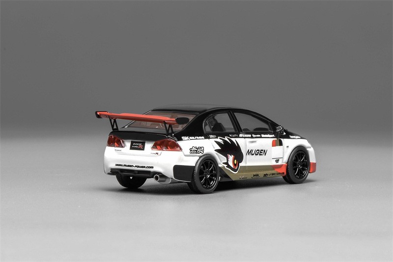 MOTORHELIX 1:64 CIVIC TYPE R (FD2) MUGEN LIVERY WHITE Diecast Model Car