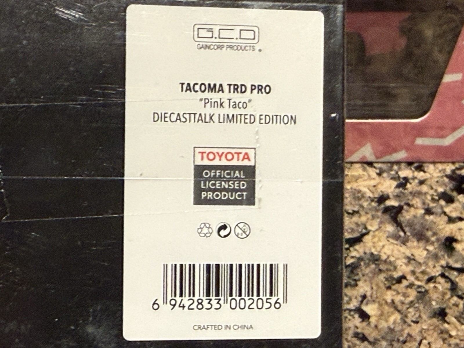 1/64 DiecastTalk Exclusive GCD Toyota Tacoma TRD PRO Pink Taco 1.0 New
