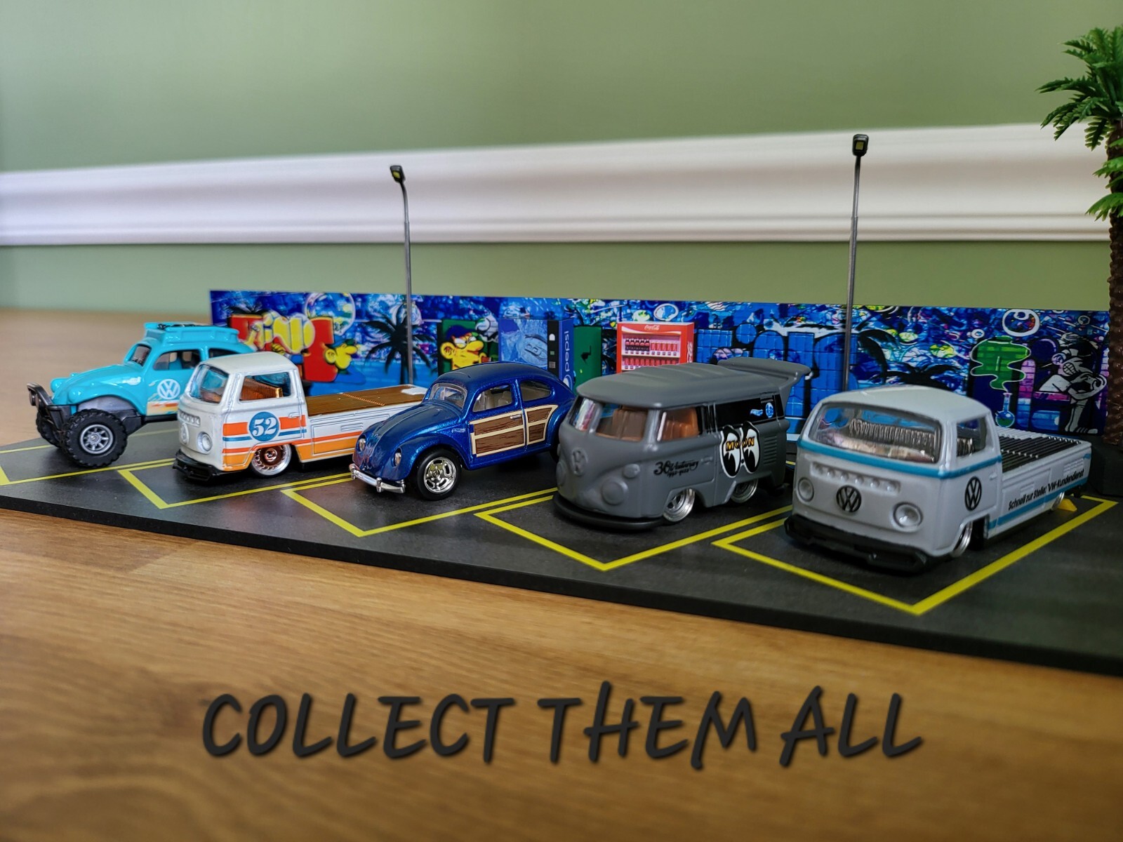 🔥🔥 Hot Wheels Kool Kombi Surf’s Up Moon Eyes Gray 2023 SUPER CUSTOM