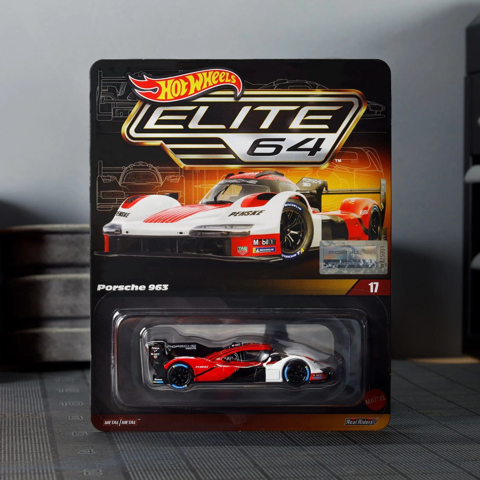 HOT WHEELS ELITE 64 PORSCHE 963 PORSCHE PENSKE JCP46 DIE CAST NEW MODEL