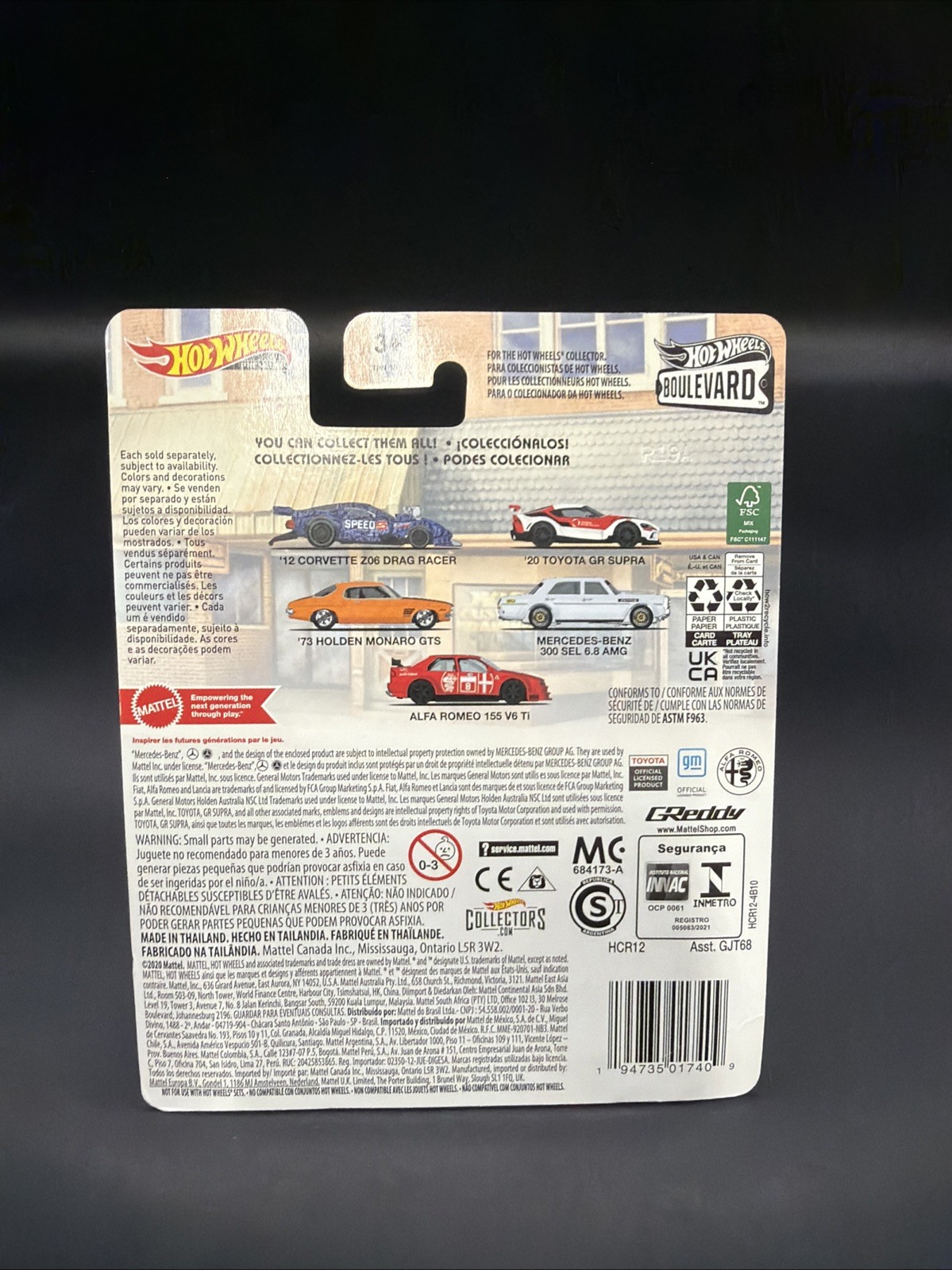 Hot Wheels Premium Boulevard ‘12 Corvette Z06 Drag Racer (AQ79)