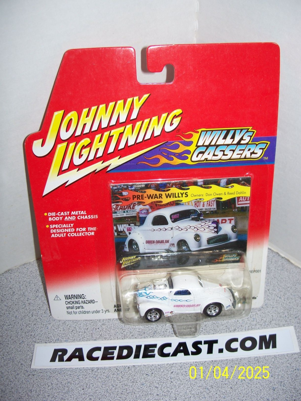 DON OWEN & REED DAHLIN 1/64 NHRA 1941 WILLY’S GASSER JOHNNY LIGHTNING