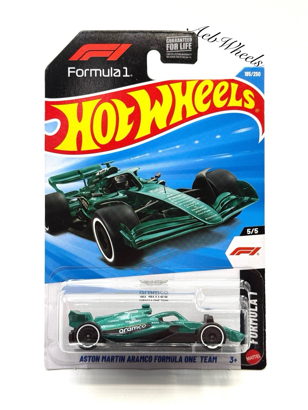 2026 Hot Wheels Aston Martin Aramco F1 Team Formula One Car #185