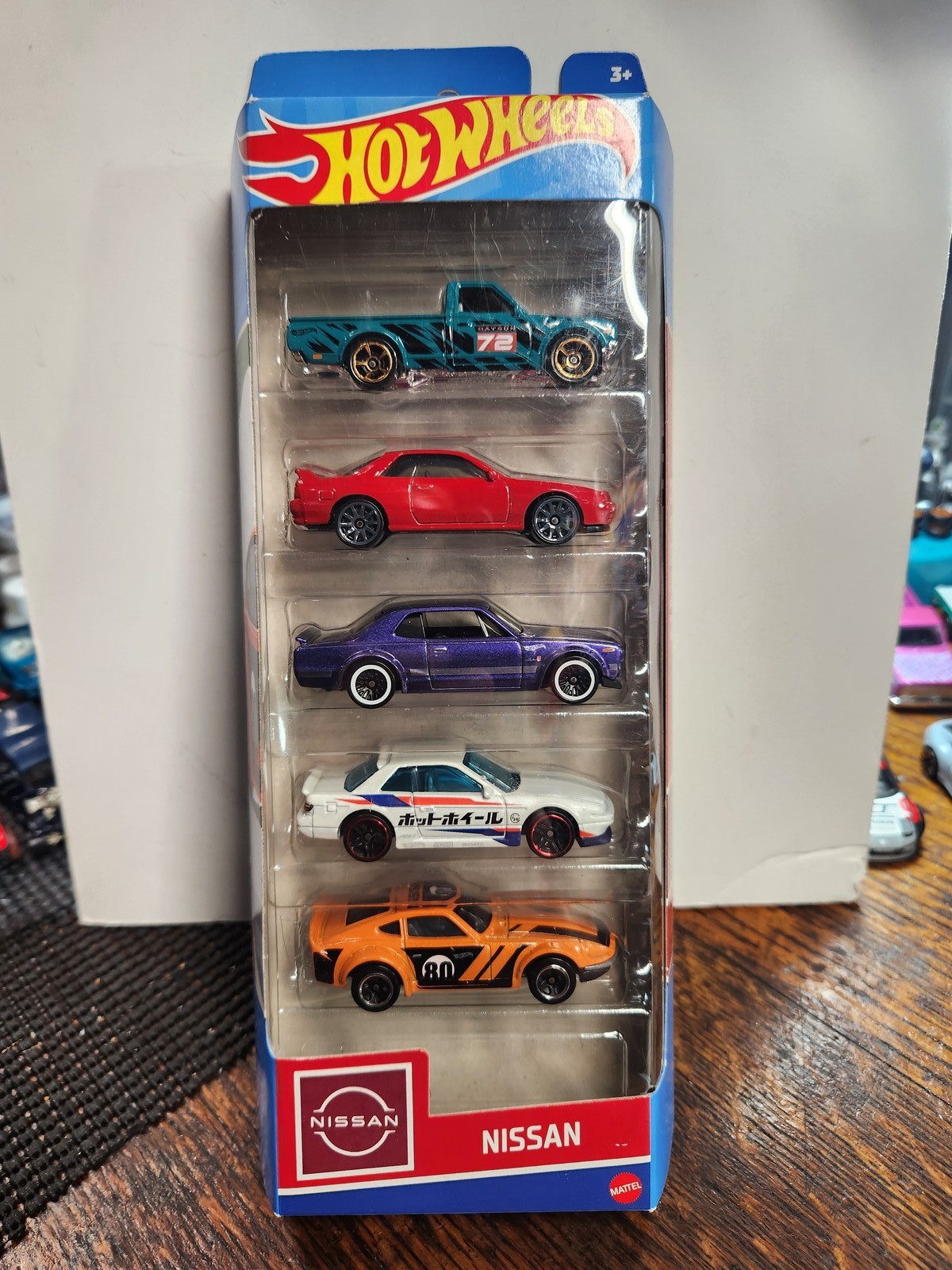 Hot Wheels Nissan 5 Pack Diecast Cars 1:64 Collectible Toys Unopened Box