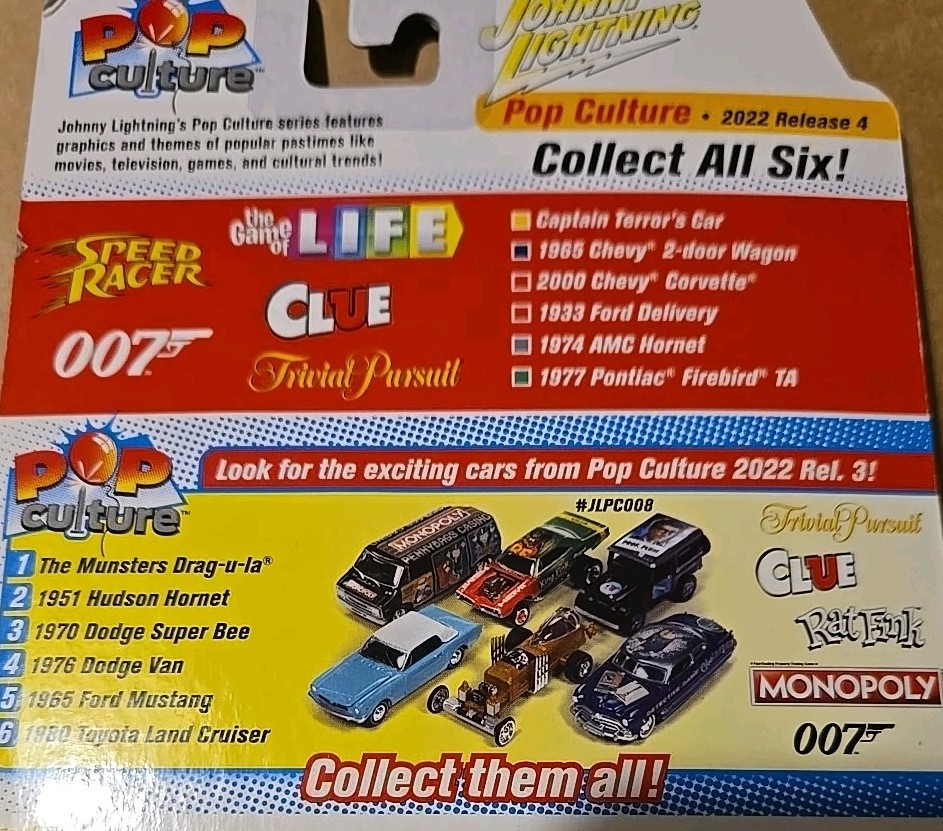 1933 ’33 FORD DELIVERY CLUE POP CULTURE R4 JOHNNY LIGHTNING DIECAST 2022