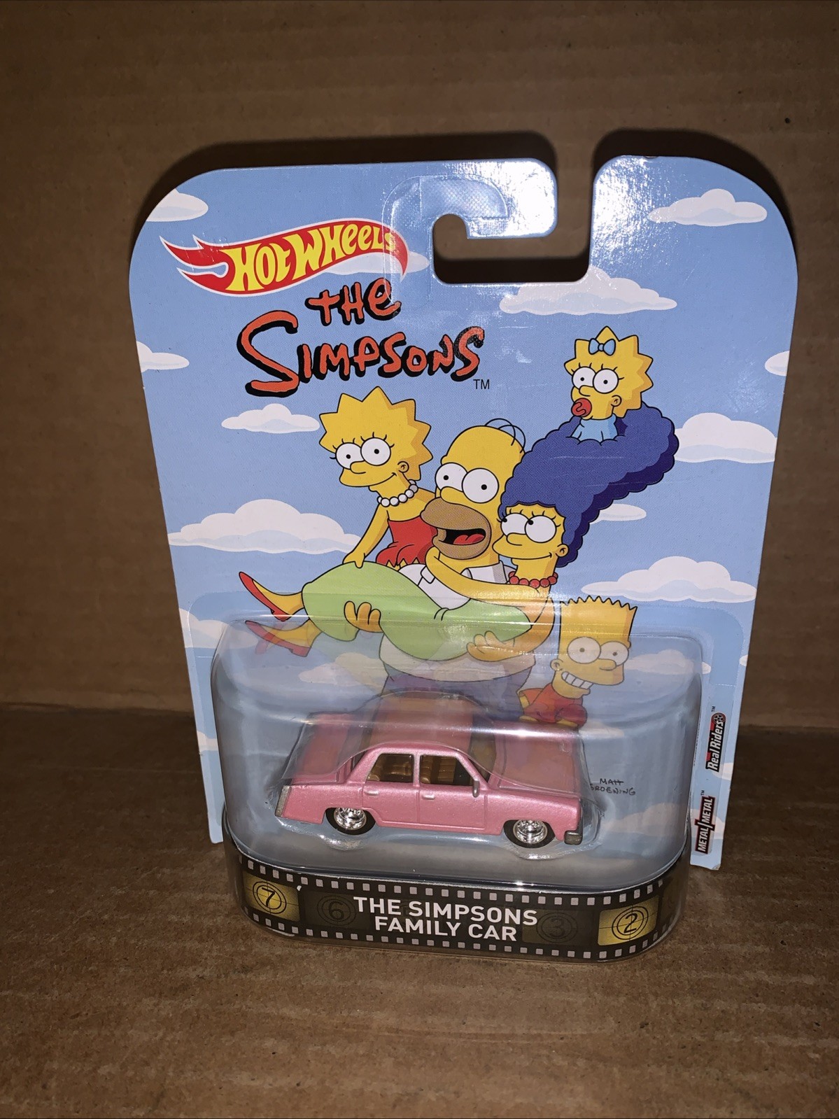 2017 Hot Wheels Real Riders The Simpsons Family Car New