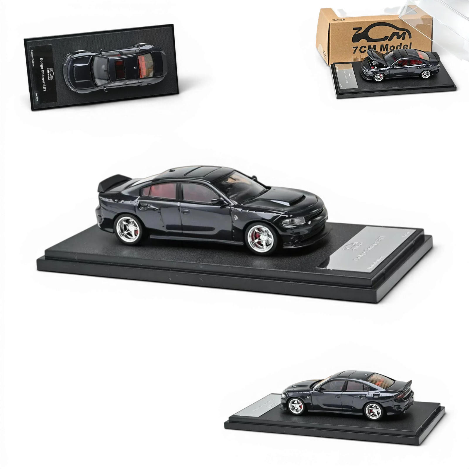 7CM Model 2023 Dodge Charger SRT Hellcat – Maximum Steel Metallic Gray 1:64