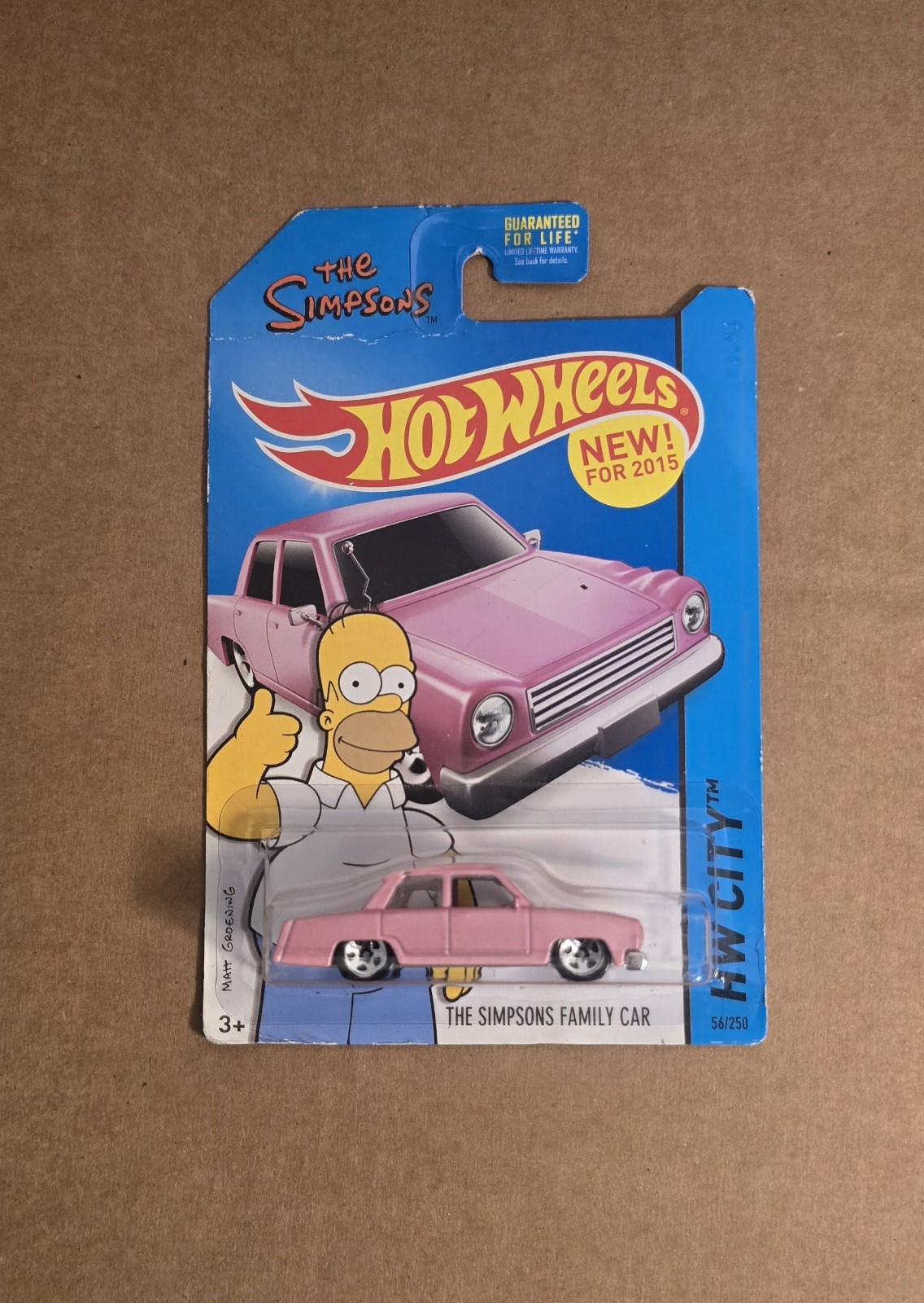 Hot Wheels The Simpsons Family Car 2015 1:64 Diecast Pink