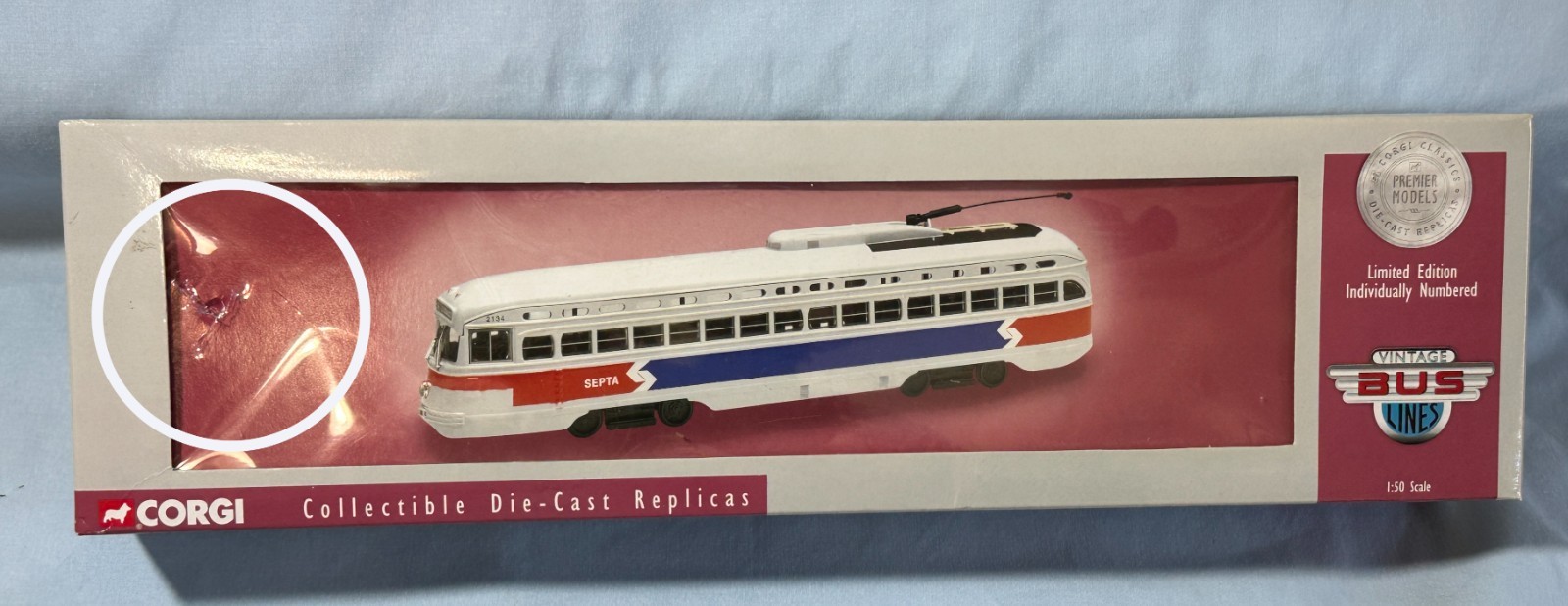 Corgi 55015 PCC PTC Streetcar Trolley Septa DieCast Limited Run Only 1900