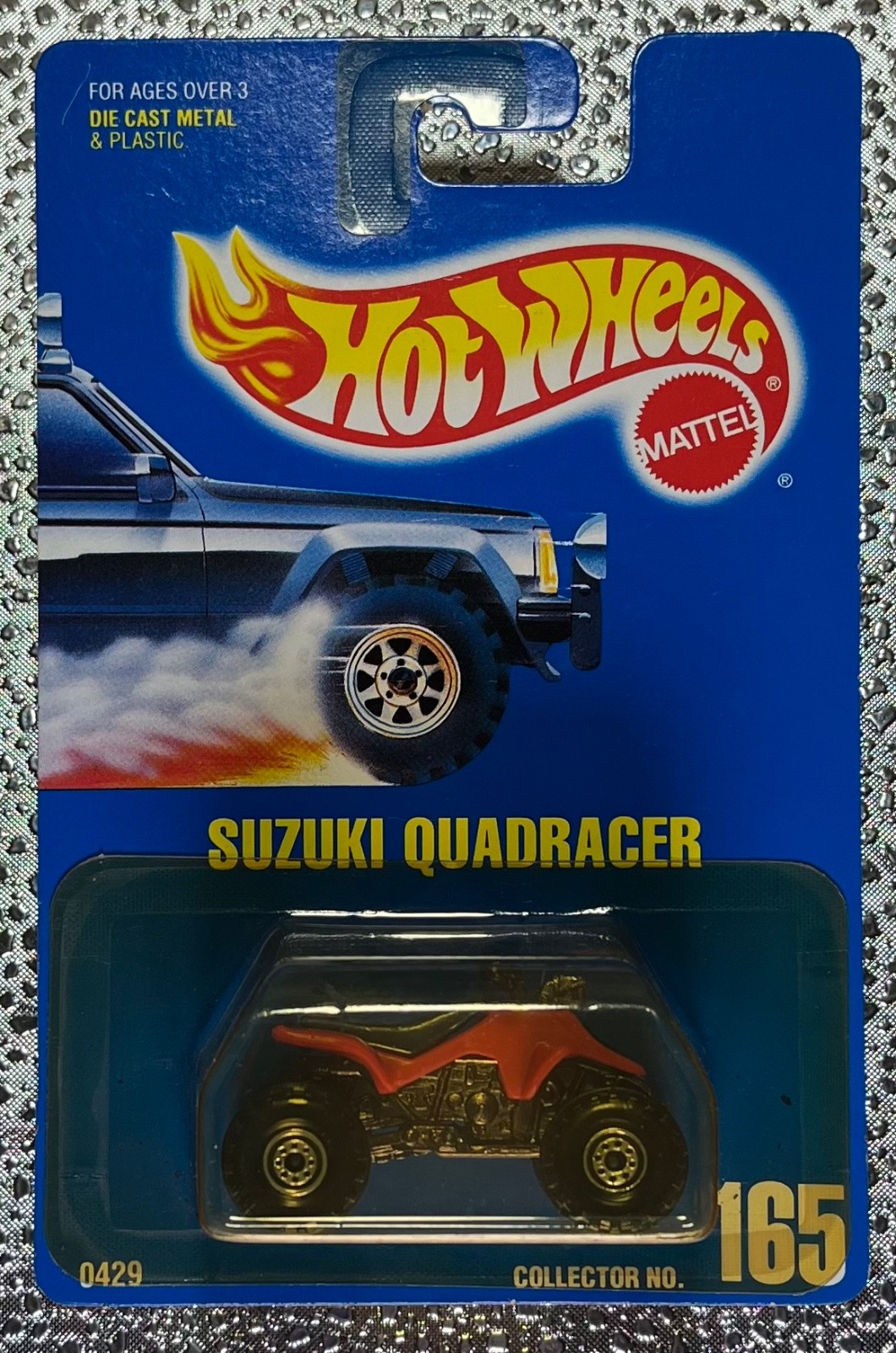 SUZUKI QUADRACER HOT WHEELS #165 BLUE CARD
