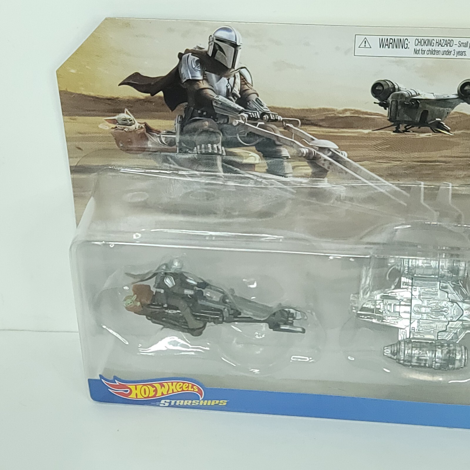Hot Wheels Star Wars The Mandalorian 3-Pack Speeder Razor Crest Hover Pram NEW