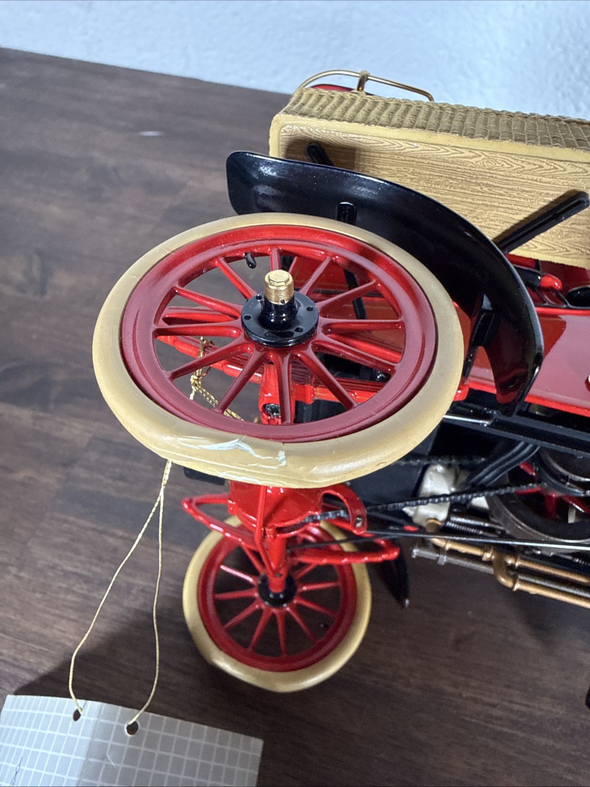 1903 Ford Model A Die Cast By Franklin Mint 1/16 Scale Red, No Box