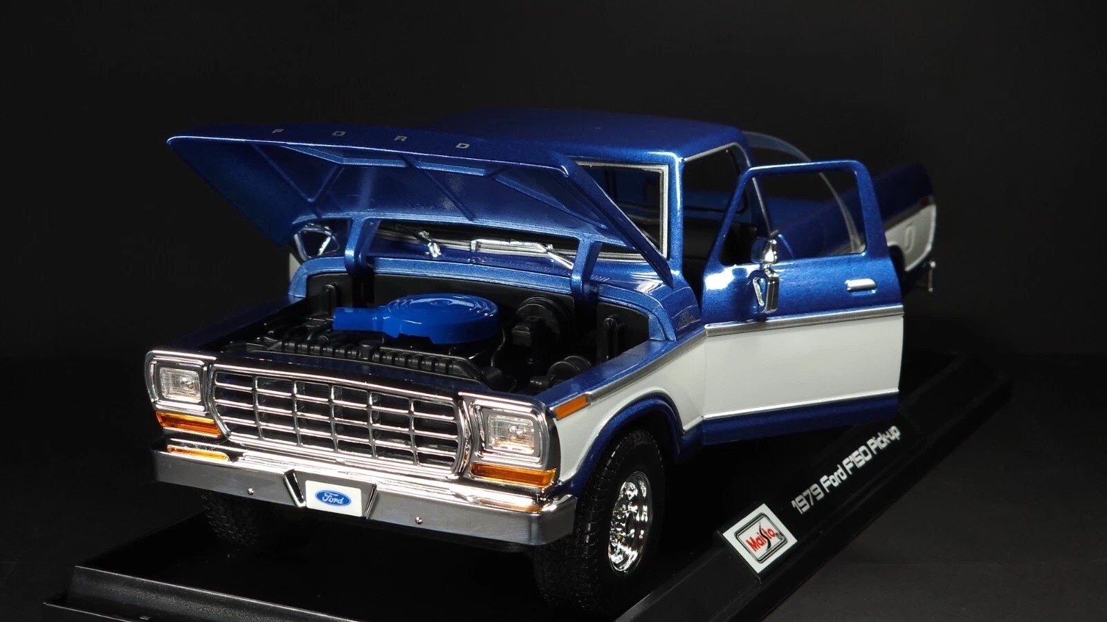 1979 Ford F150 Pick-up Blue Maisto 1:18 New Exclusive Style Special Edition