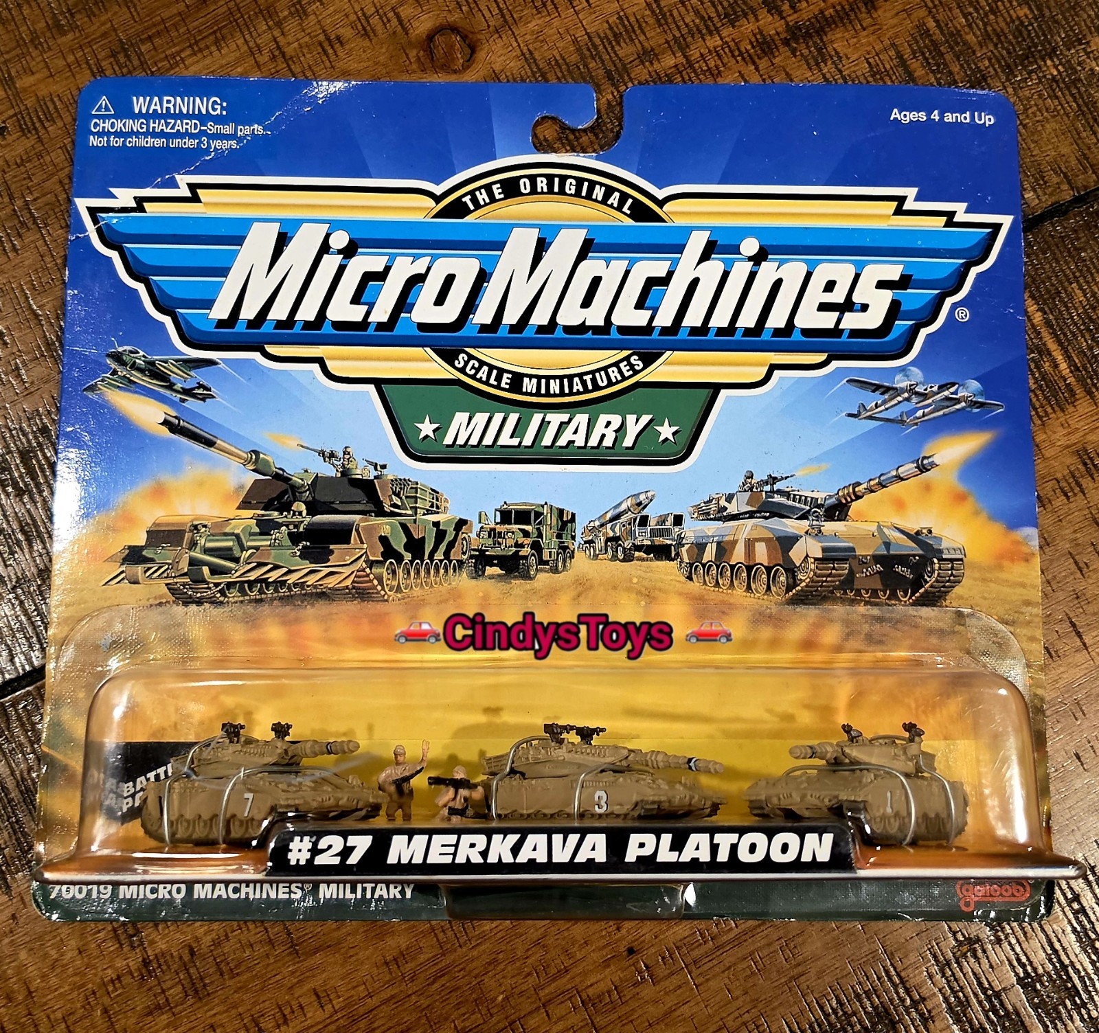 MICRO MACHINES 70019 MILITARY SERIES #27 MERKAVA PLATOON RARE HTF — NEW/SEALED