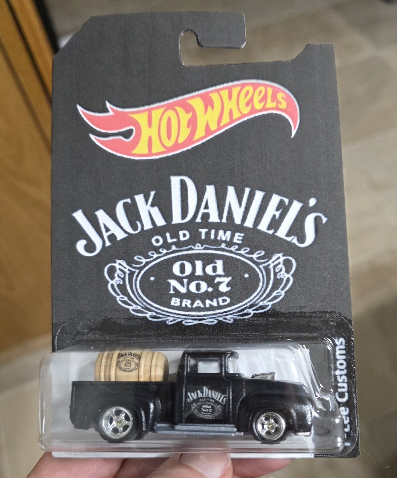 HOT WHEELS CUSTOM jack Daniels 56 FORD TRUCK REAL RIDERS